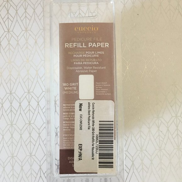 Exfoliating refills for CUCCIO Stainless Steel Pedicure file NEW IN PACKAGE - Picture 2 of 7